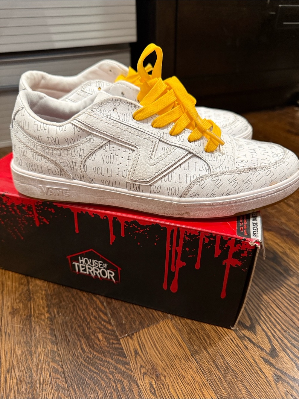 IT clown vans White Sneakers - House of Terror Design collection